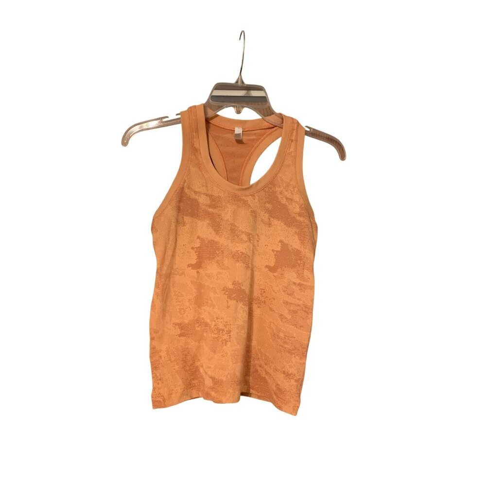 Athleta Momentum Seamless Camo Tank Pink XS